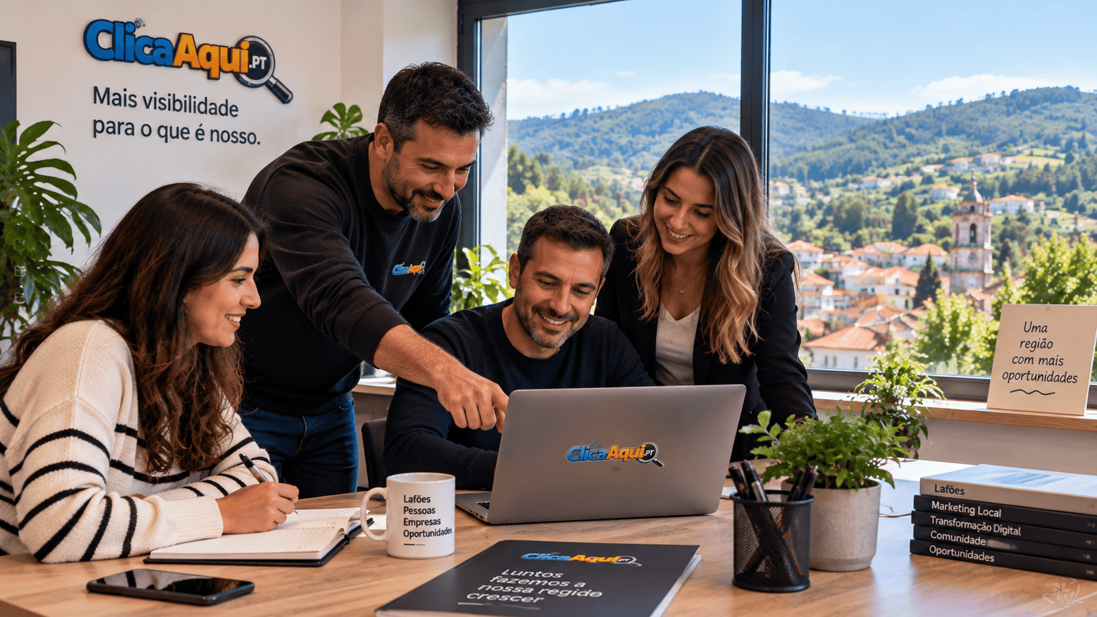 Equipa a trabalhar no crescimento digital da região